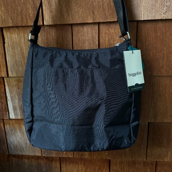 NWT Baggallini Black Joey Large Hobo with Adjustable Strap -10” H x 11" W x 5” D - Picture 13 of 14